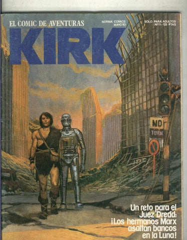 El comic de aventuras Kirk numero 11 (numerado 1 en trasera)