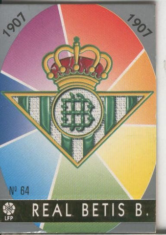 Cromos: Las Fichas de la liga 97-98: Real Betis numero 064: Escudo