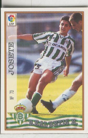 Cromos: Las Fichas de la liga 97-98: Real Betis numero 073: Josete