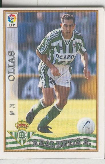 Cromos: Las Fichas de la liga 97-98: Real Betis numero 074: Olias