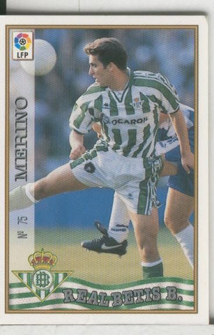 Cromos: Las Fichas de la liga 97-98: Real Betis numero 075: Merino