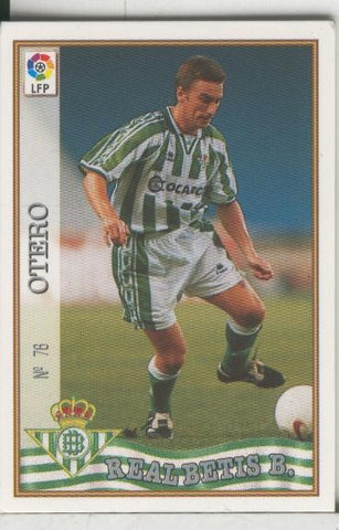 Cromos: Las Fichas de la liga 97-98: Real Betis numero 076: Otero
