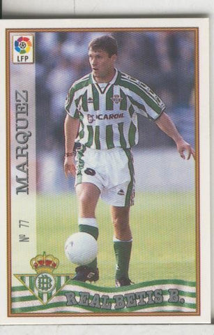 Cromos: Las Fichas de la liga 97-98: Real Betis numero 077: Alexis