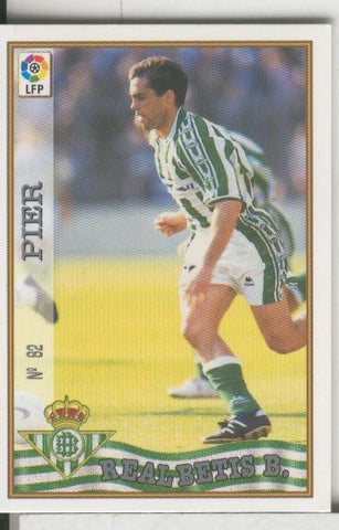 Cromos: Las Fichas de la liga 97-98: Real Betis numero 082: Pier