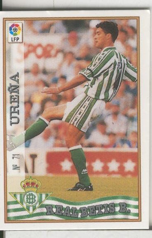 Cromos: Las Fichas de la liga 97-98: Real Betis numero 071: Ureña