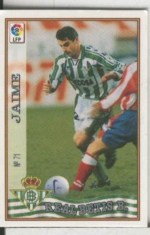 Cromos: Las Fichas de la liga 97-98: Real Betis numero 071: Jaime