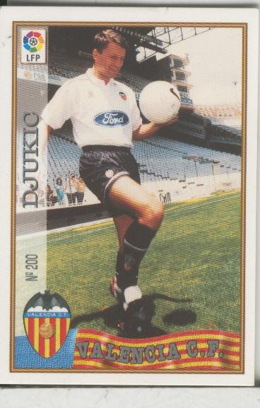 Cromos: Las Fichas de la liga 97-98: C.F.Valencia numero 200: Djukic