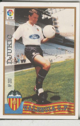 Cromos: Las Fichas de la liga 97-98: C.F.Valencia numero 200: Djukic
