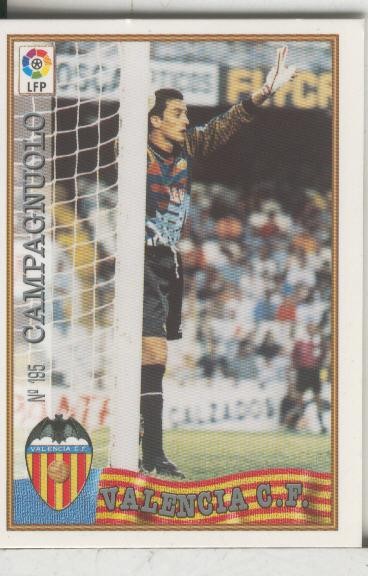 Cromos: Las Fichas de la liga 97-98: C.F.Valencia numero 195: Campagnuolo