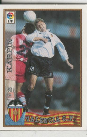 Cromos: Las Fichas de la liga 97-98: C.F.Valencia numero 205: Karpin