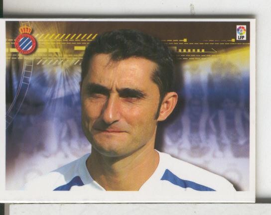 Cromos: Liga 2007-2008: R.C.D.Espanyol numero 182: Valverde (entrenador)