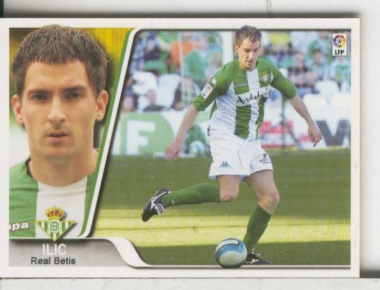 Cromos: Liga 2007-2008: Real Betis numero 278: Ilic