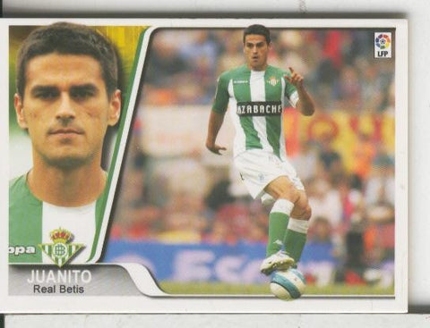 Cromos: Liga 2007-2008: Real Betis numero 277: Juanito