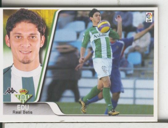 Cromos: Liga 2007-2008: Real Betis numero 286: Edu