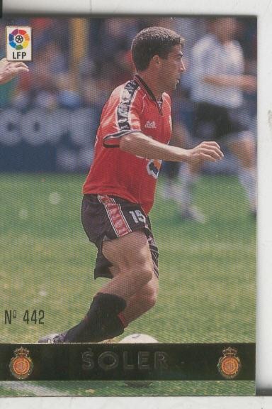 Cromos: Liga 1996/97 numero 442: Soler