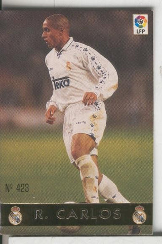 Cromos: Liga 1996/97 numero 423: Roberto Carlos del Real Madrid