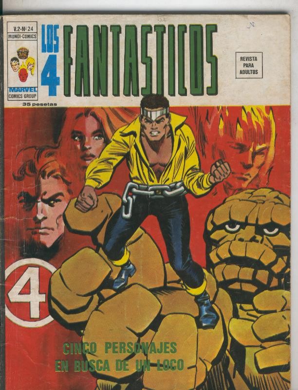 Vertice: Los 4 fantasticos volumen 2 numero 24: Cinco personajes en busca de un loco