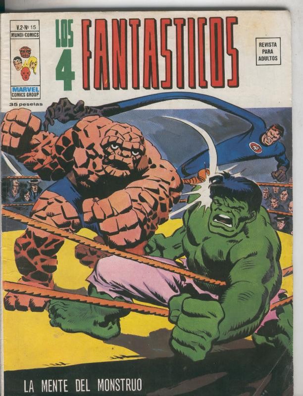 Vertice: Los 4 fantasticos volumen 2 numero 15: la mente del monstruo
