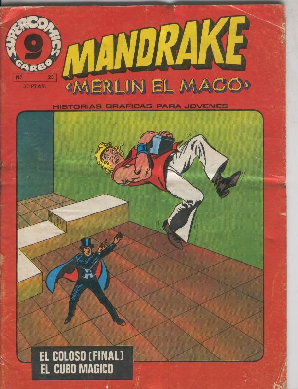 Mandrake el Mago de supercomic Garbo numero 23: El coloso-El cubo magico
