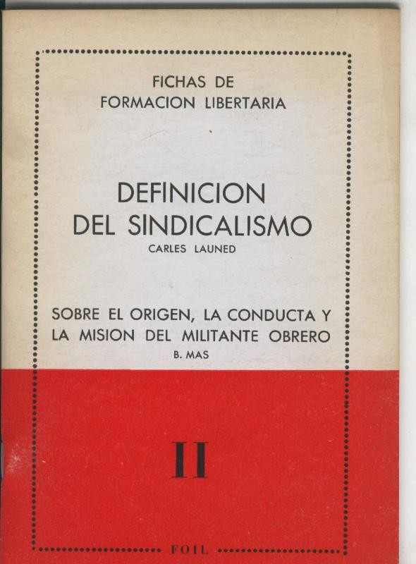 Definicion del sindicalismo 