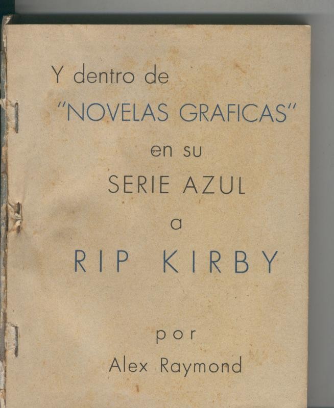 Rip Kirby serie azul retapado editorial con los numeros 1 al 3