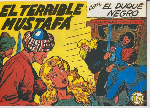 Facsimil: El Duque Negro numero 41: El terrible Mustafa
