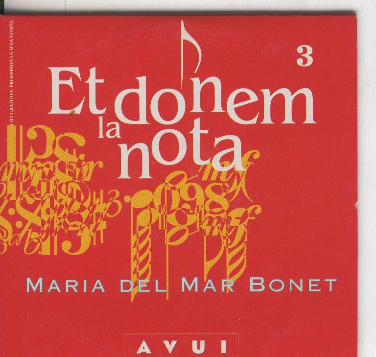 Et donem la nota numero 03: Maria del Mar Bonet