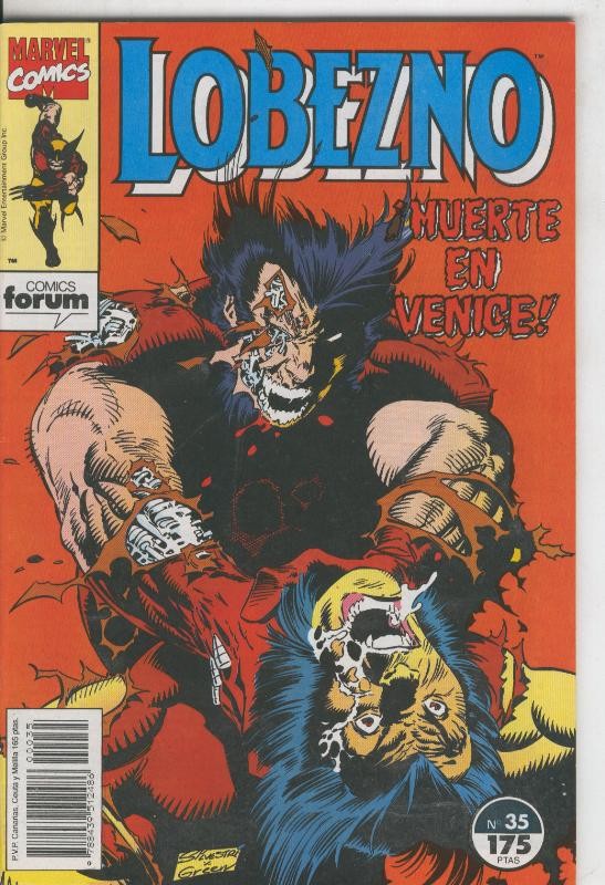 Lobezno volumen 1 numero 35: Muerte en Venice (poster central numero 225 dedicado a Wolverine)