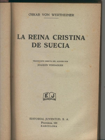 La reina Cristina de Suecia