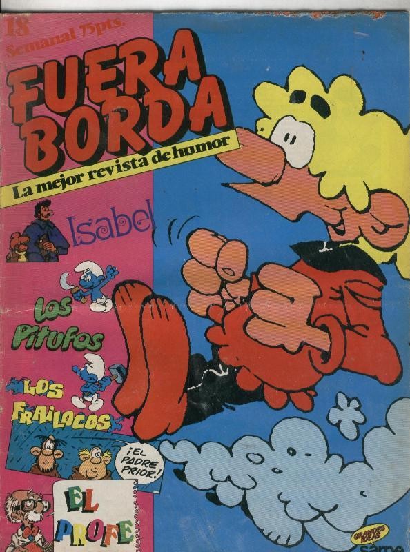 Fuera Borda numero 18 (numerado 1 en trasera)