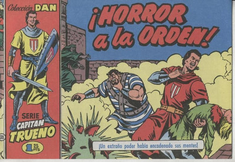 El Capitan Trueno facsimil numero 038: Horror a la orden