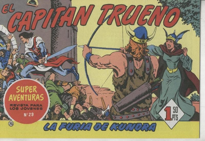 Facsimil: El Capitan Trueno numero 075: La furia de Kundra