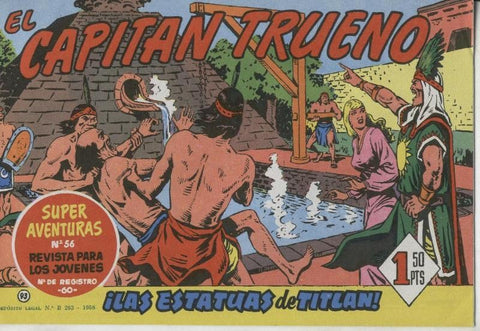 El Capitan Trueno facsimil numero 093: Las estatuas de Titlan