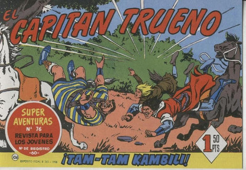 El Capitan Trueno facsimil numero 106: Tam Tam Kambili