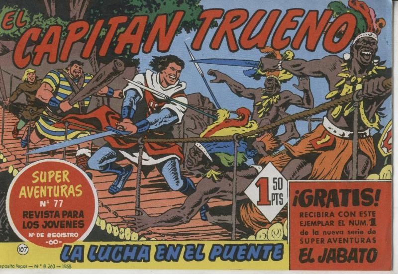 El Capitan Trueno facsimil numero 107: La lucha en el puente