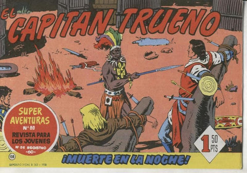 El Capitan Trueno facsimil numero 108: Muerte en la noche