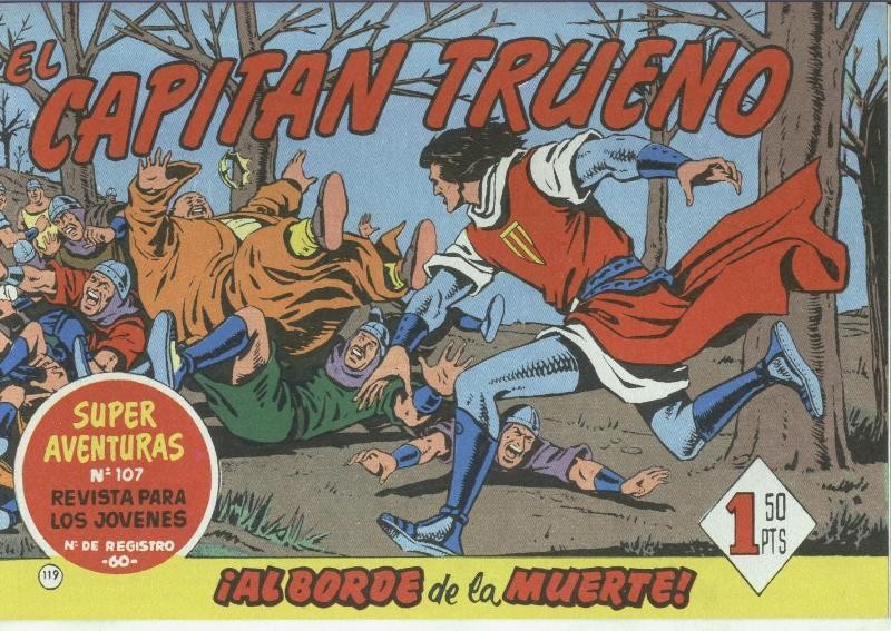 El Capitan Trueno facsimil numero 119: Al borde de la muerte