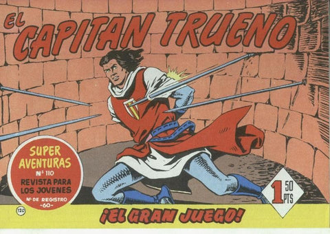 El Capitan Trueno facsimil numero 120: El gran juego