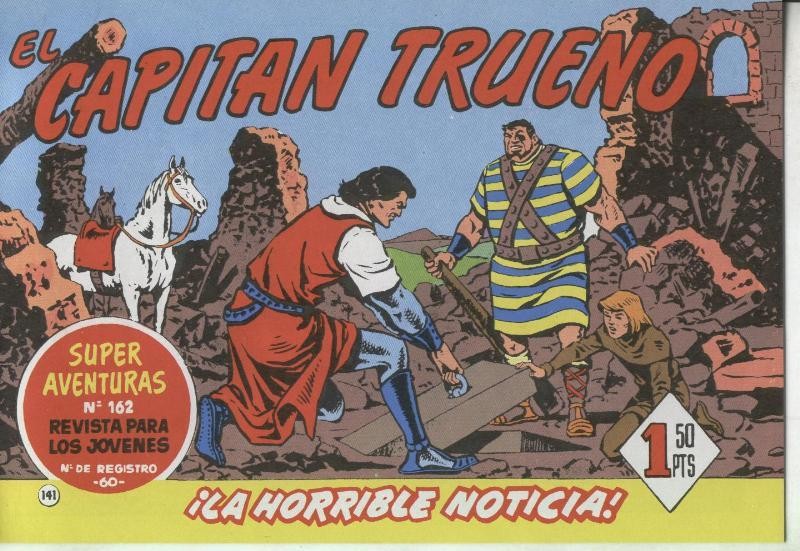 El Capitan Trueno facsimil numero 141: La horrible noticia