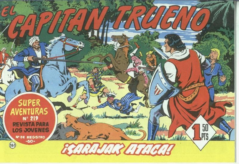 El Capitan Trueno facsimil numero 160: Sarajak ataca