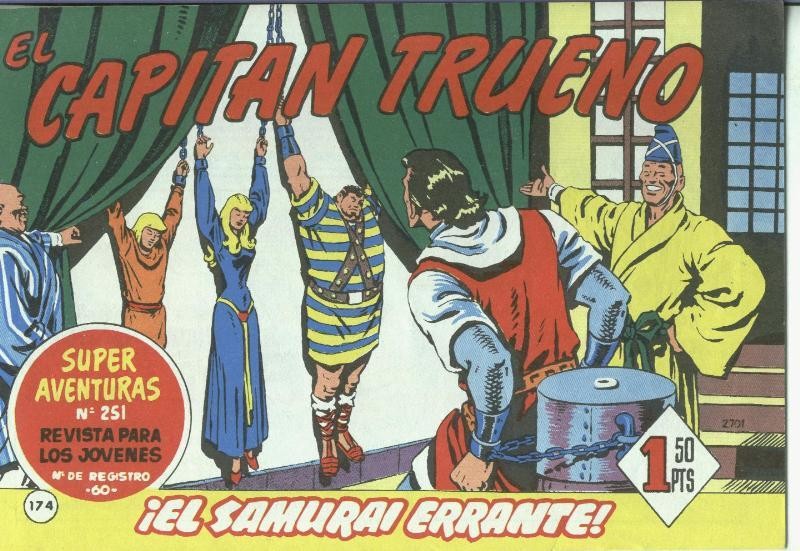El Capitan trueno facsimil numero 174: El samurai errante