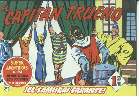 El Capitan trueno facsimil numero 174: El samurai errante