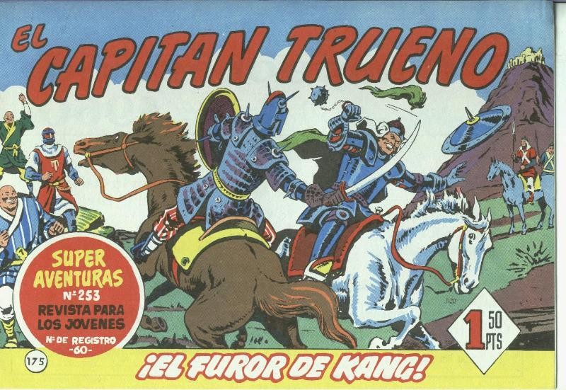 El Capitan trueno facsimil numero 175: El furor de Kang