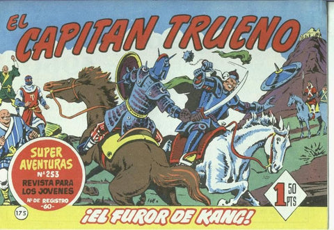 El Capitan trueno facsimil numero 175: El furor de Kang
