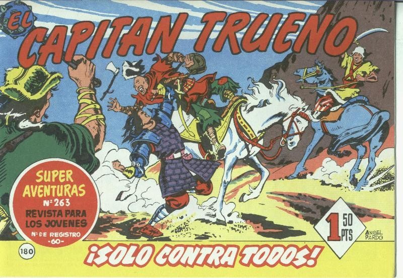 El Capitan trueno facsimil numero 180: Solo contra todos