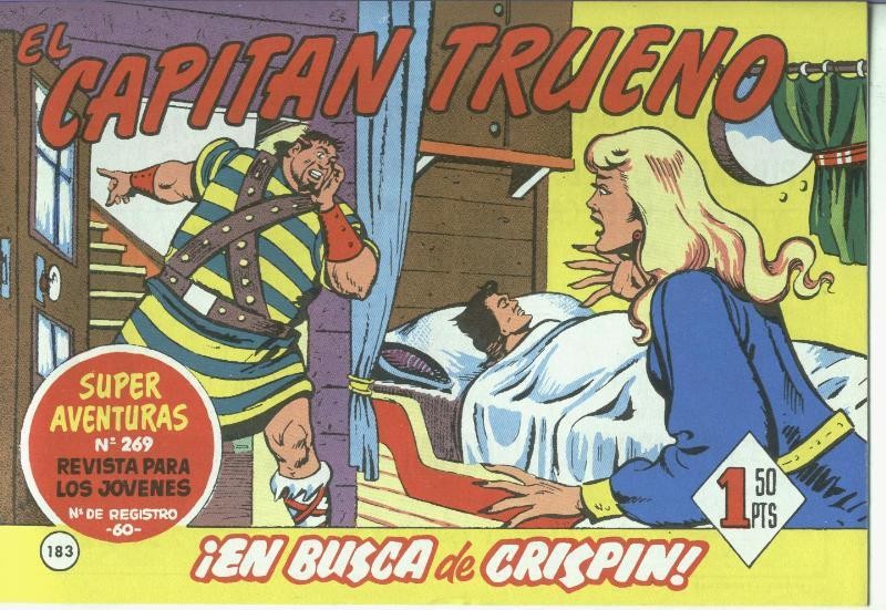 El Capitan trueno facsimil numero 183: En busca de Crispin