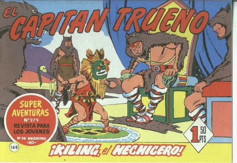 El Capitan trueno facsimil numero 188; Kiling, el hechicero