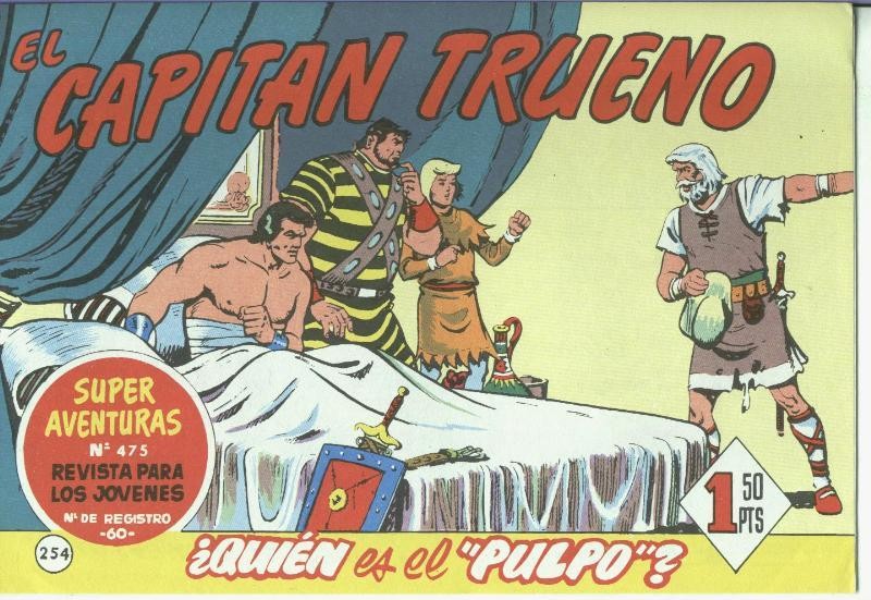 El Capitan trueno facsimil numero 254: Quien es el Pulpo