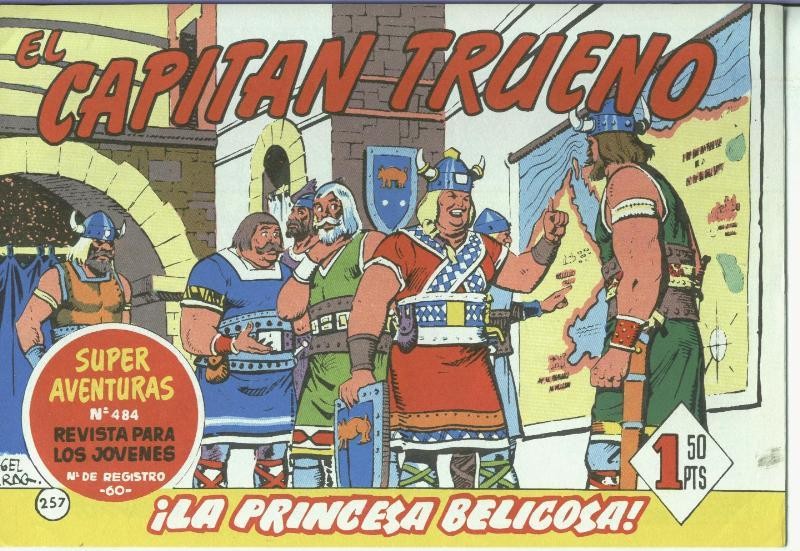 El Capitan trueno facsimil numero 257: La princesa belicosa
