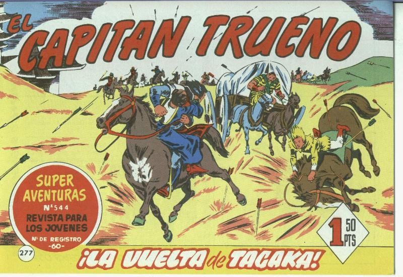 El Capitan trueno facsimil numero 277: La vuelta de Tagaka